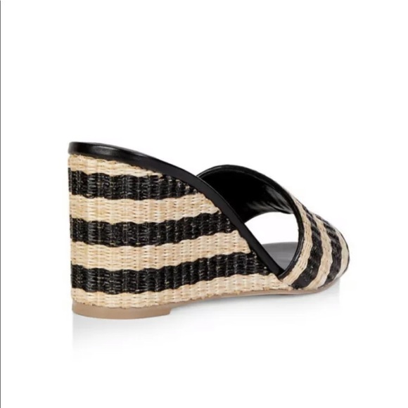 COPY - Kate Spade Linda Striped Wedge Sandals Size 9.5 - Picture 3 of 10